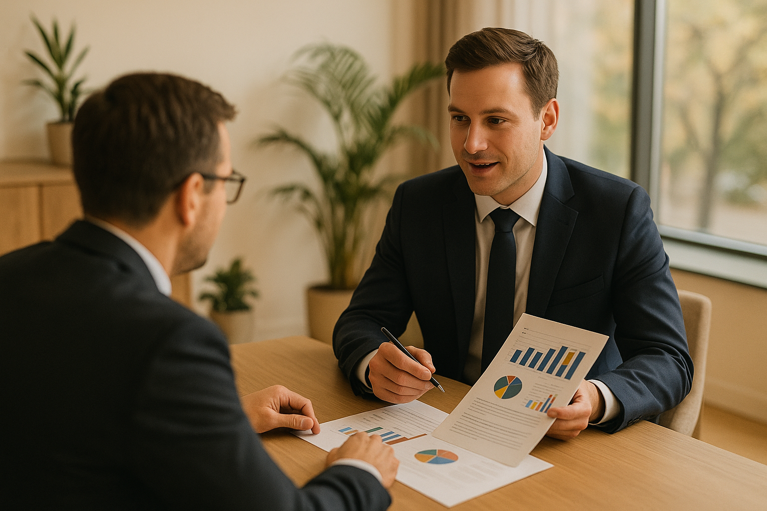 Financial planning meeting